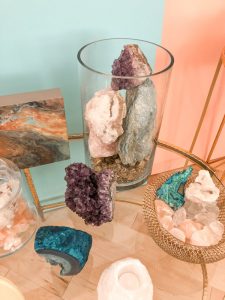Geodes, crystals and Himalayan rock salt