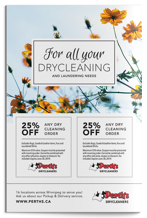 Perth's Drycleaners Winnipeg Finest Summer Ad