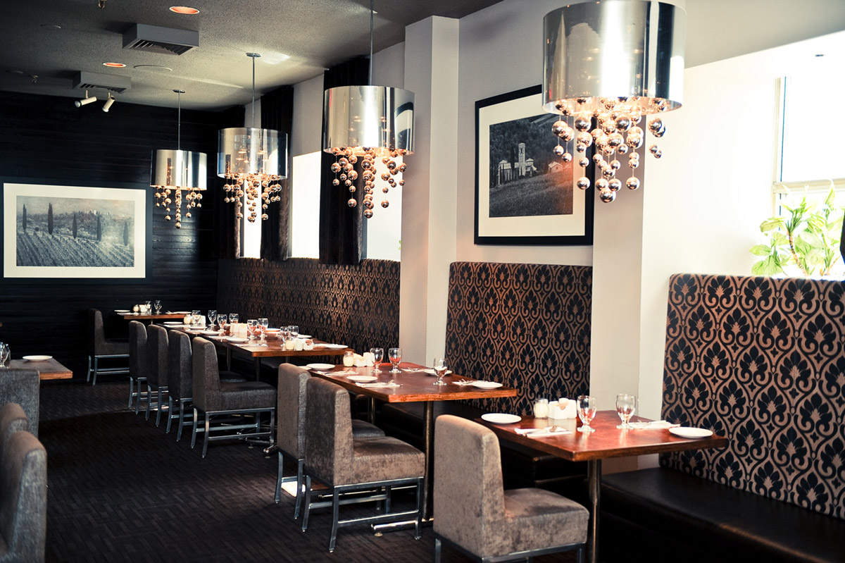 Interior of the former Bombolini Restaurant in Winnipeg